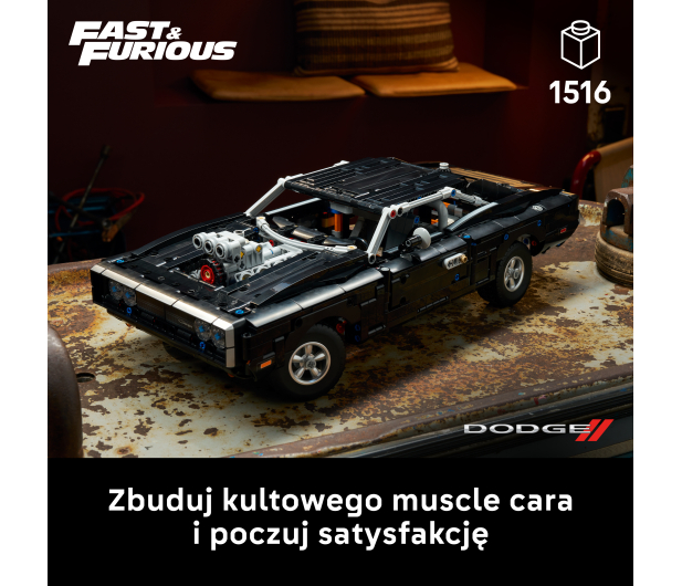 LEGO TECHNIC 42231 Samochód Fast and Furious Dodge Charger R/T - 1529761 - zdjęcie 4